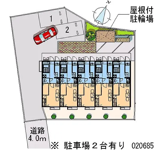 高崎市下中居町 月極駐車場